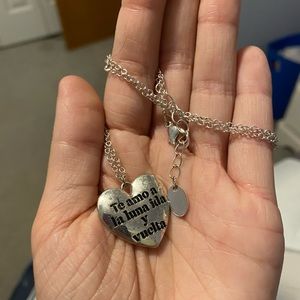 "I love you to the moon and back" necklace